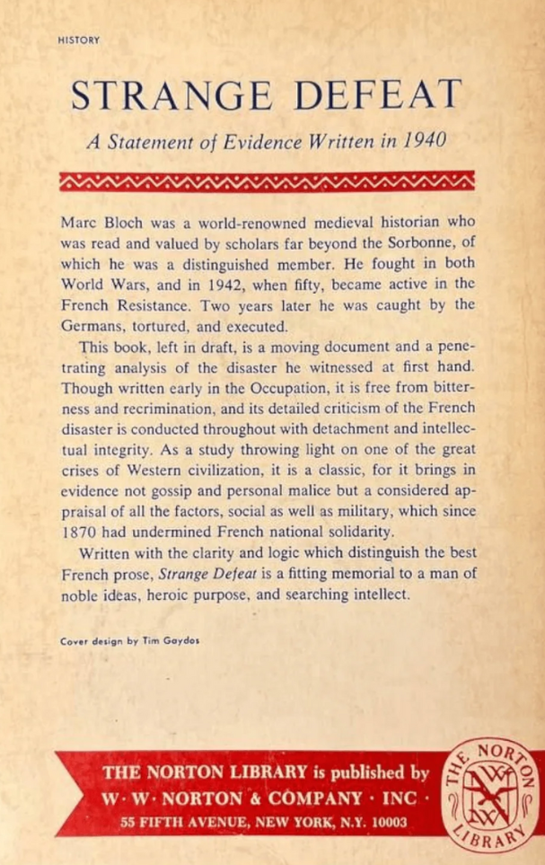 Strange Defeat: A Statement of Evidence Written in 1940