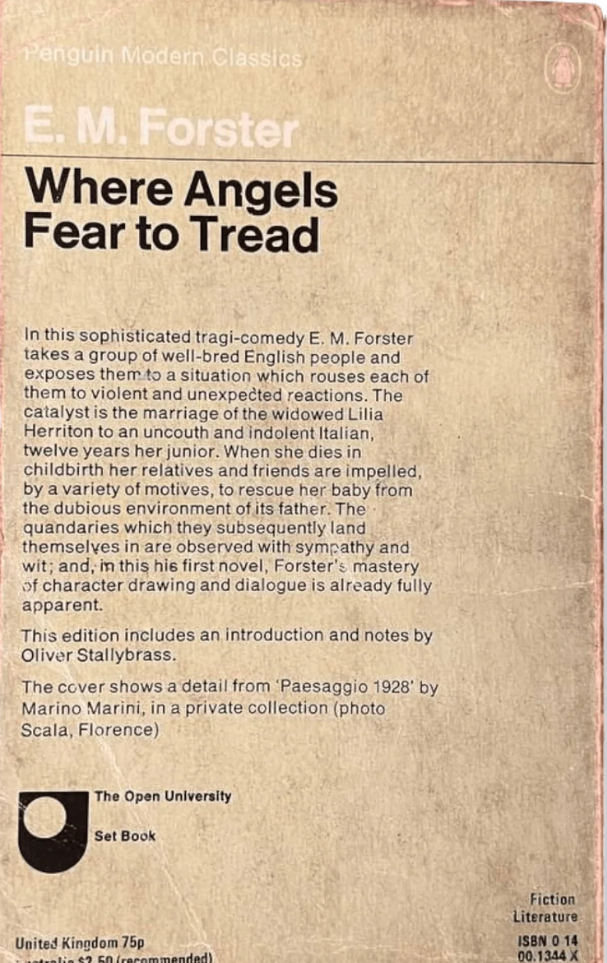 Where Angels Fear to Tread