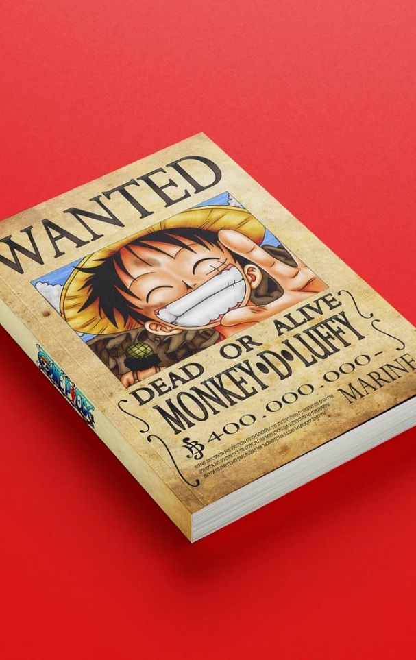 Buku Nota Bertema Anime - One Piece Monkey D. Luffy