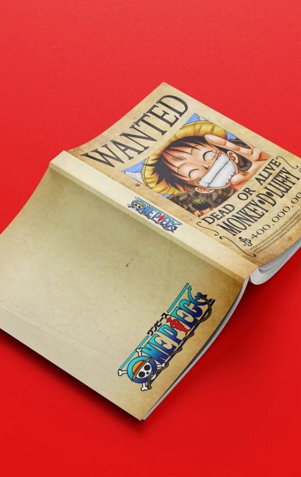 Buku Nota Bertema Anime - One Piece Monkey D. Luffy