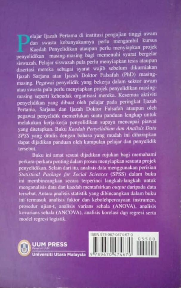 Kaedah Penyelidikan Analisis Data SPSS