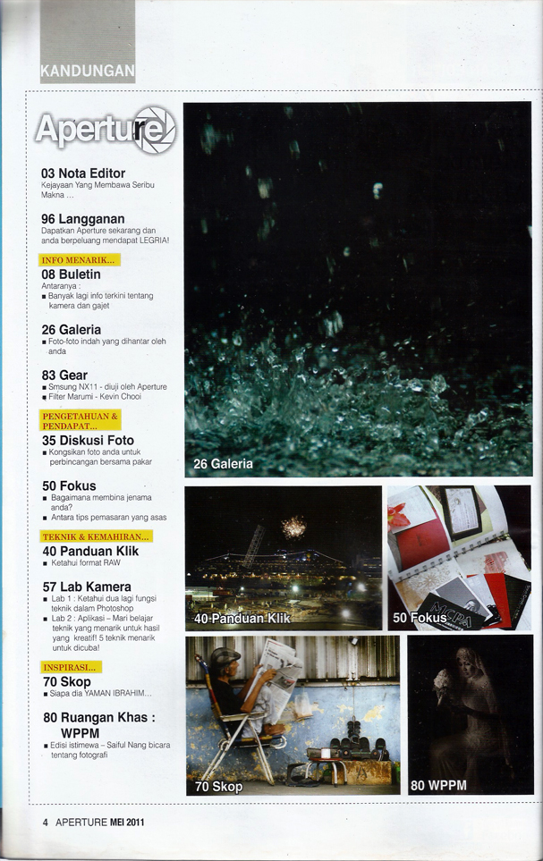 Aperture : Majalah Fotografi Terkini - Mei 2011 - Image 3