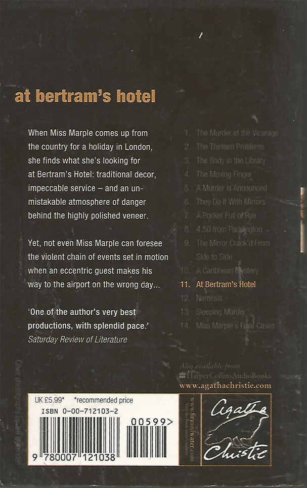 At Bertram's Hotel