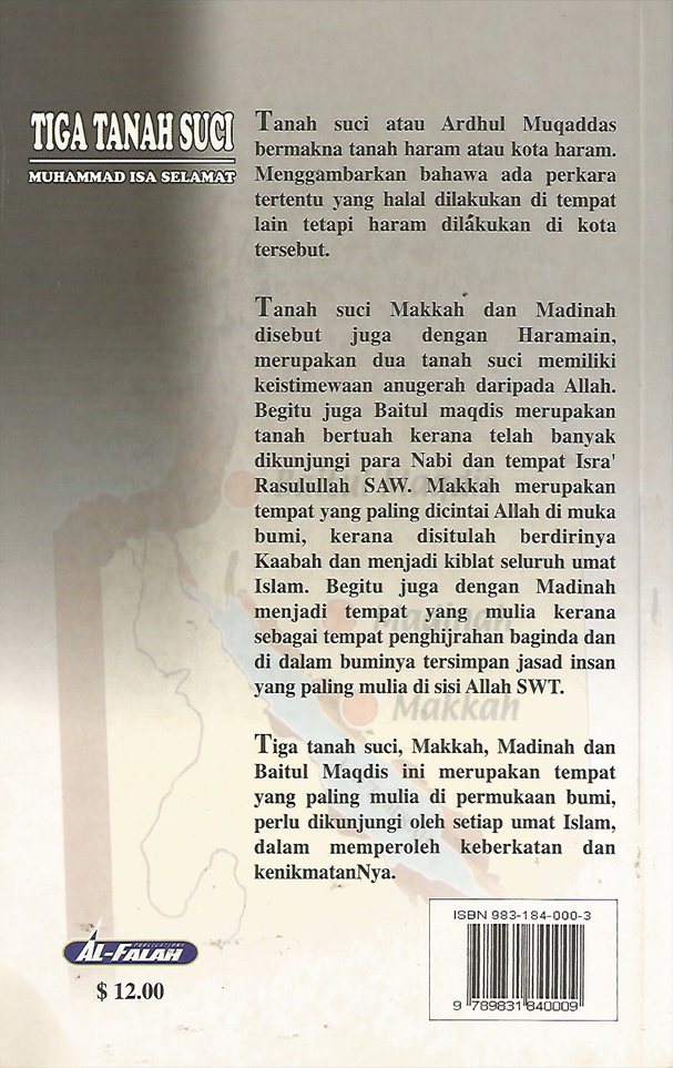 Sejarah dan keutamaan tiga tanah suci