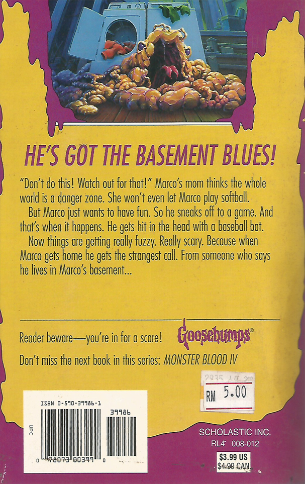 Goosebumps #61: I Live in Your Basement!