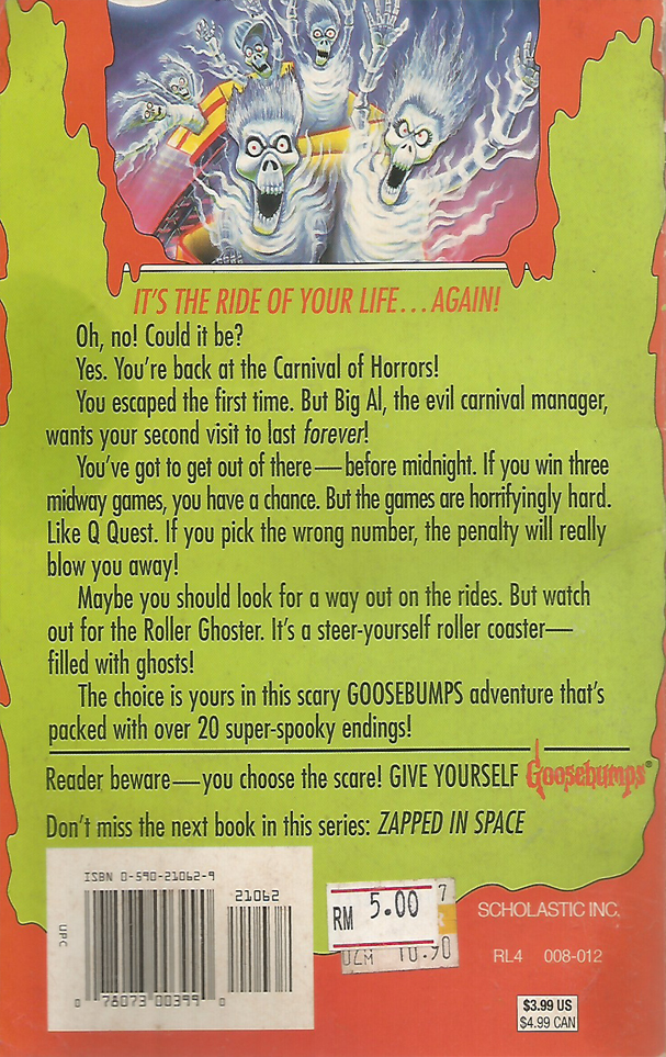 Goosebumps #22: Return to the Carnival of Horrors