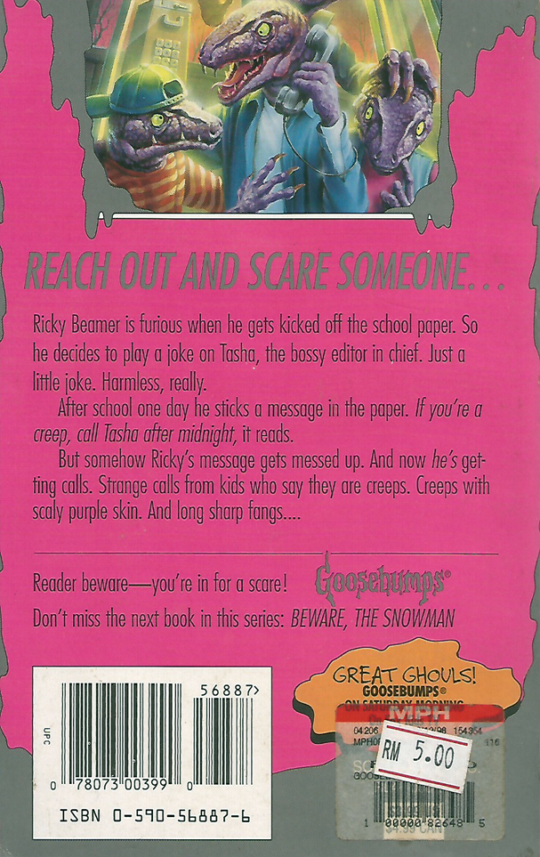 Goosebumps #50: Calling All Creeps!