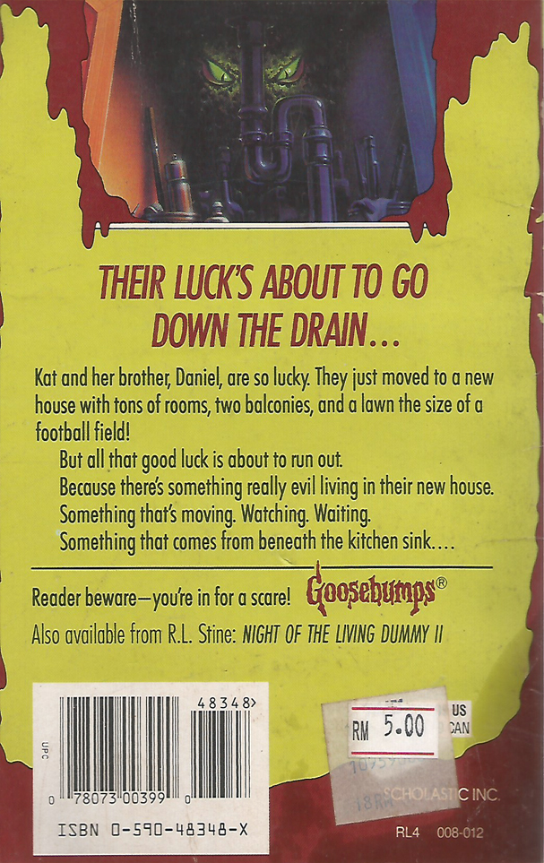 Goosebumps #30: It Came from Beneath the Sink!