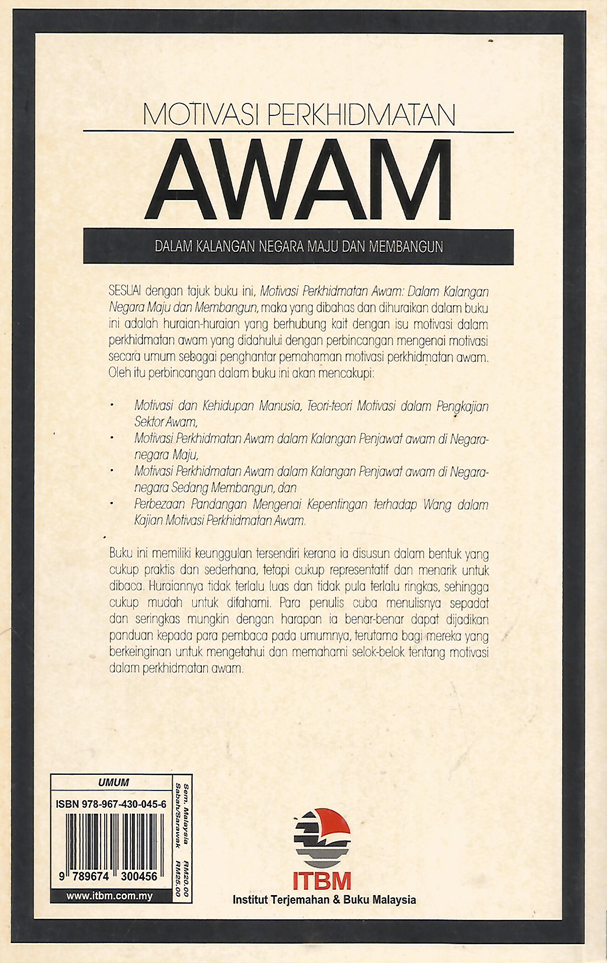Motivasi Perkhidmatan Awam