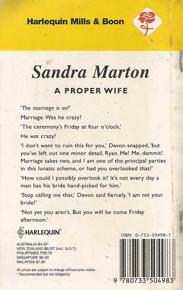 A Proper Wife