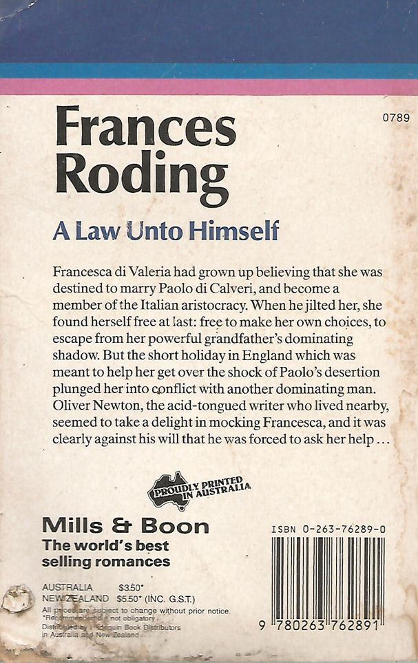 A Law Unto Himself